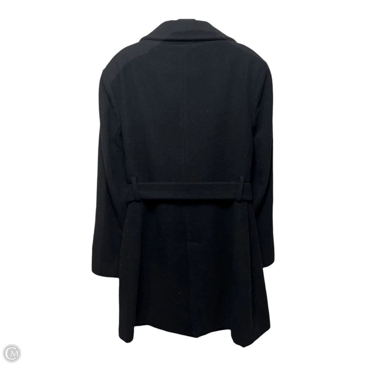Wool Blend Overcoat By Relativity In Black, Size: L