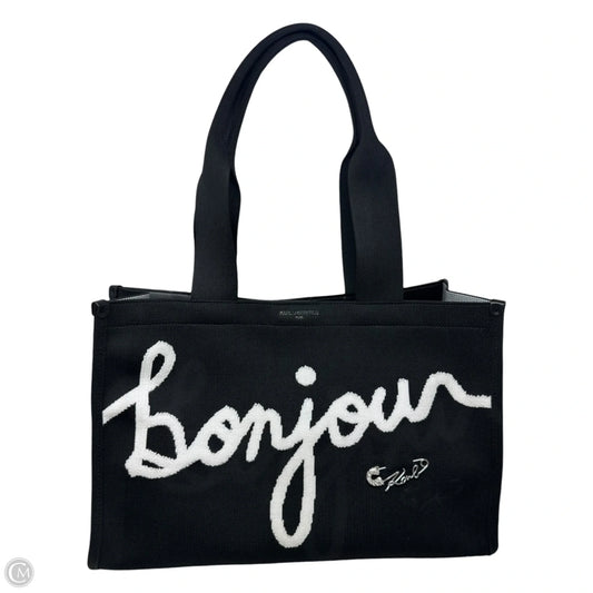Bonjour Knit Tote Designer By Karl Lagerfeld, Size: Large