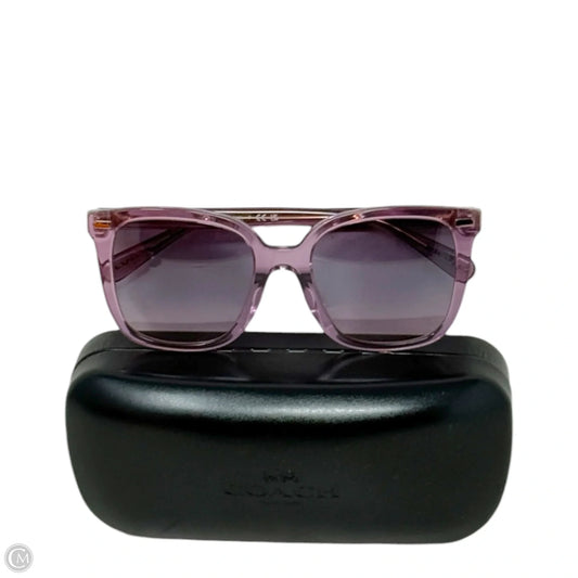 57820J Transparent Gradient Square Sunglasses Designer By Coach, Size: