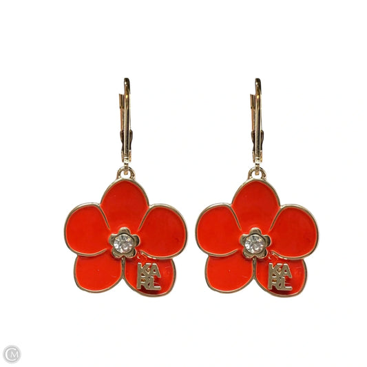 X Karl Flower Dangle Earrings By Karl Lagerfeld