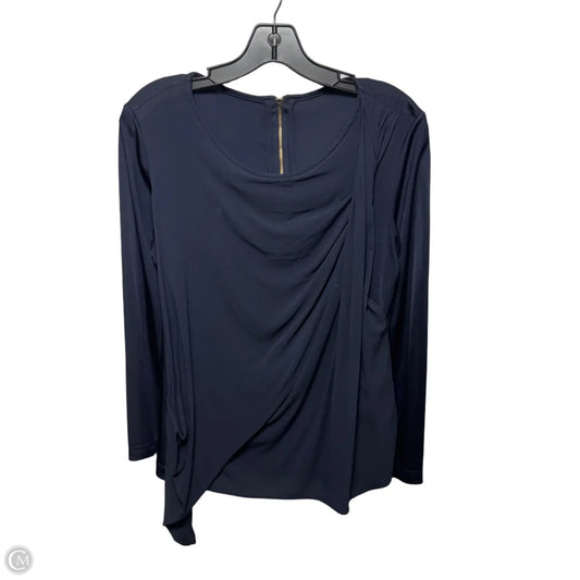 Top Long Sleeve By lie sangbong In Navy, Size: XS ESTIMATED
