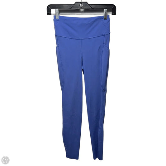 Athletic Leggings By Lululemon In Blue, Size: 4