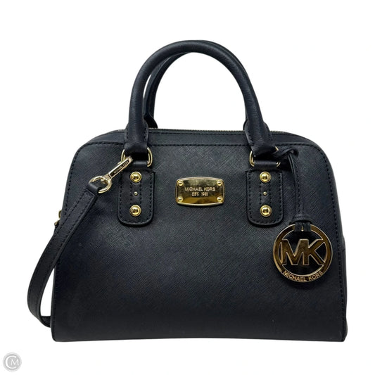 Saffiano Satchel Handbag Leather By Michael By Michael Kors, Size: Medium