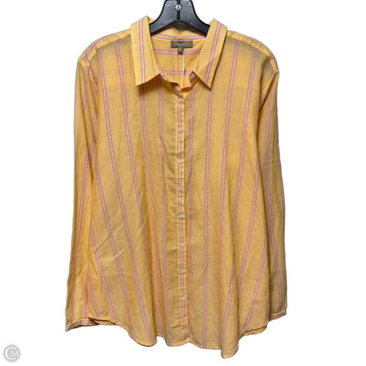 Cotton Top Long Sleeve By Lilla P In Striped Pattern, Size: Xl