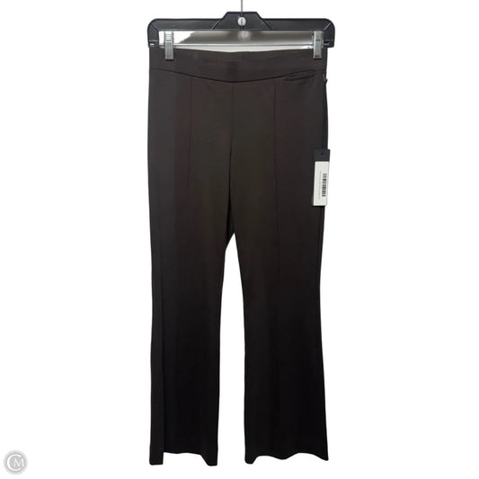 Pin Tuck Crop Flare Pants By Kal Reiman In Brown, Size: Xs
