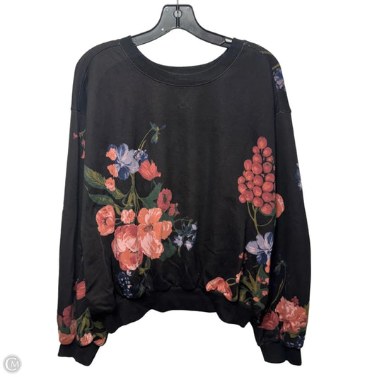 Sweatshirt Crewneck By Pilcro In Floral Print, Size: M