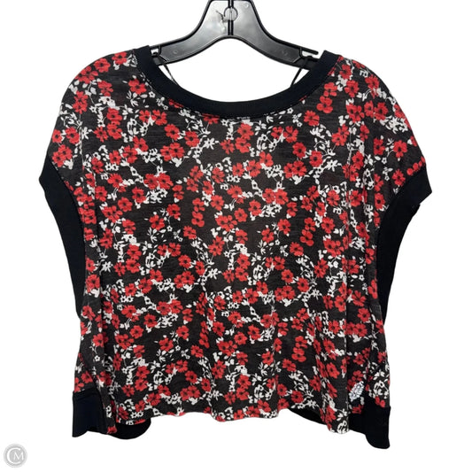 Open Back Top Sleeveless By Free People In Floral Print, Size: S