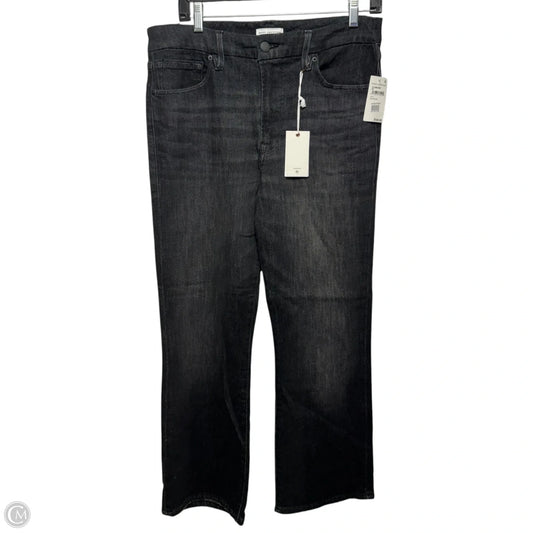 Good Legs Cropped Mini Boot Jeans By Good American In Black Denim, Size: 14