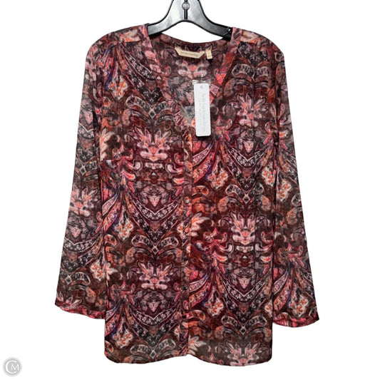 Tasha Top Long Sleeve By Soft Surroundings In Multi-colored, Size: L