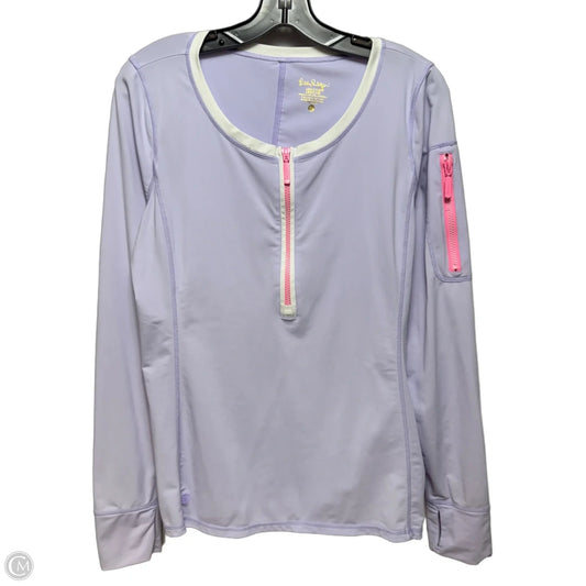 Top Long Sleeve Designer By Lilly Pulitzer In Purple, Size: L