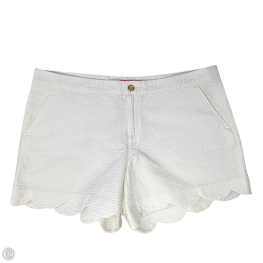 Buttercup Shorts Designer By Lilly Pulitzer In White, Size: 16