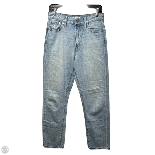 Jeans Straight By Madewell In Blue Denim, Size: 4