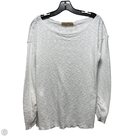 Top Long Sleeve By Free People In White, Size: S