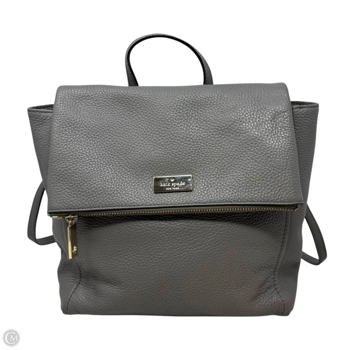 Pebbled Leather Backpack Designer By Kate Spade, Size: Medium