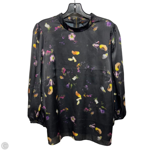Top Long Sleeve By Ted Baker In Floral Print, Size: 12 (5)