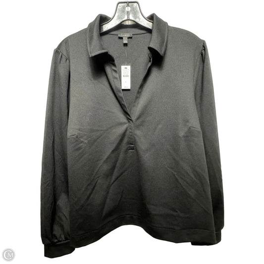 Top Long Sleeve By Talbots In Black, Size: L