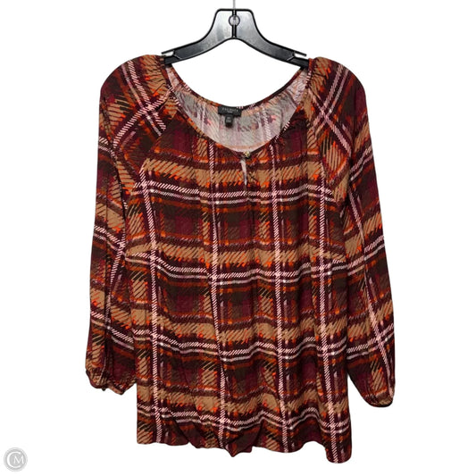 Top Long Sleeve By Talbots In Multi-colored, Size: 2x