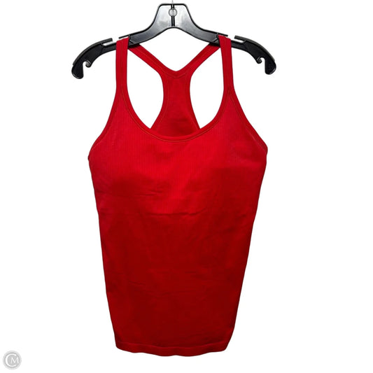Rib Athletic Tank Top By Lululemon In Red, Size: 12