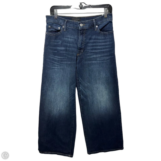 Jeans Wide Leg By Banana Republic In Blue Denim, Size: 6/28