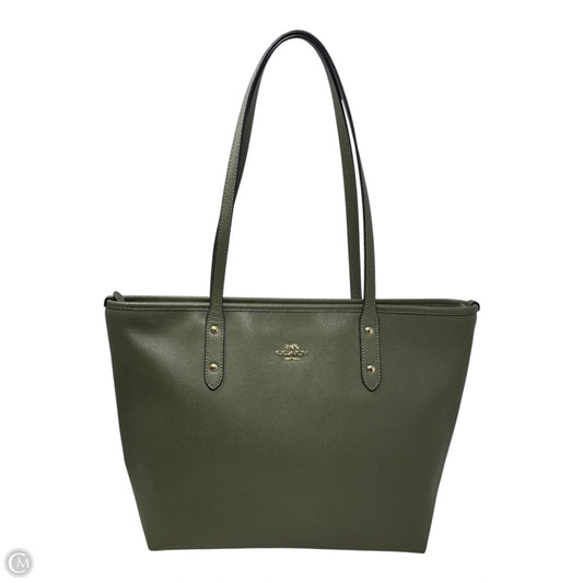 City Zip Tote Designer By Coach, Size: Medium