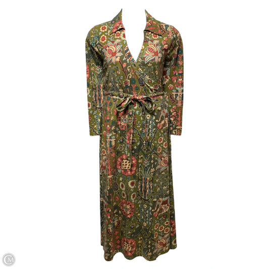 Printed Maxi Dress Designer By Spartina In Multi-colored, Size: L