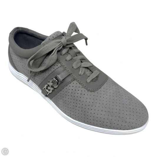 Suede Perforated Shoes Sneakers By Cole-haan In Taupe, Size: 6