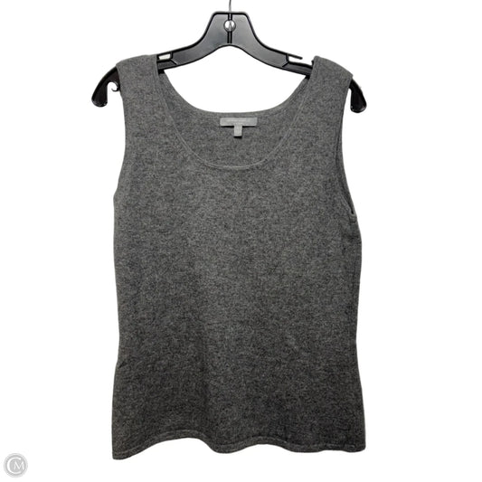 Sleeveless Cashmere Sweater Designer By Neiman Marcus In Grey, Size: L