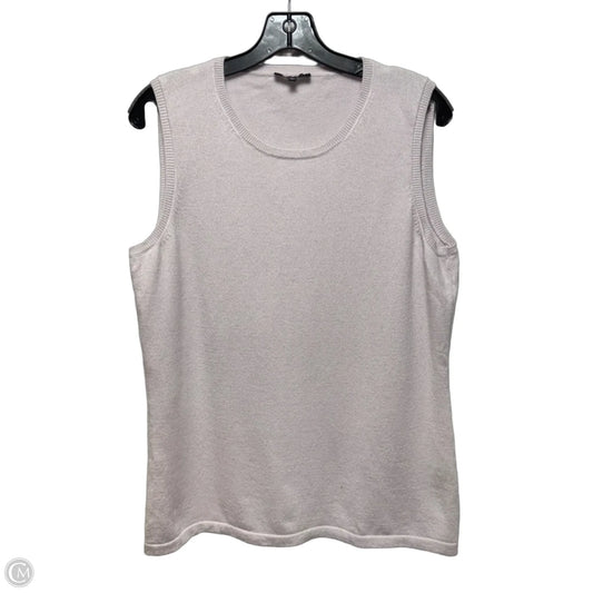 Sleeveless Cashmere Sweater Designer By Lafayette 148 In Purple, Size: Xl