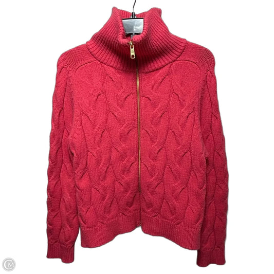 Sweater Cardigan By Talbots In Coral, Size: Lp