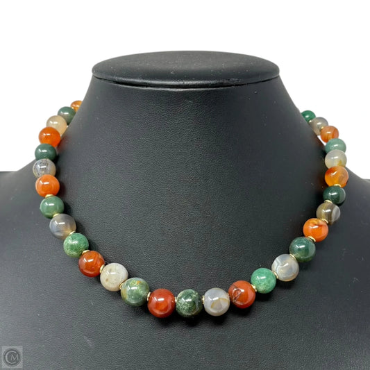 Gemstone Beaded Necklace with 14K Gold-fill Clasp