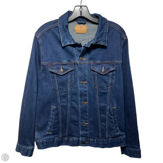 Jacket Denim By Threadfast Apparel In Blue Denim, Size: M