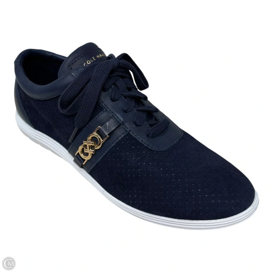 Bria Suede Shoes Sneakers By Cole-haan In Navy, Size: 6