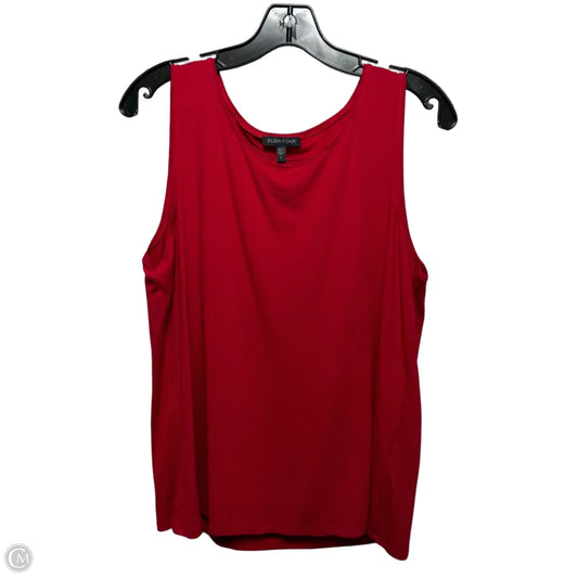 Top Sleeveless By Eileen Fisher In Red, Size: L