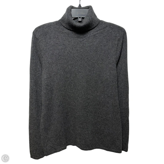 Turtleneck Sweater Cashmere By Saks Fifth Avenue In Grey, Size: Xl