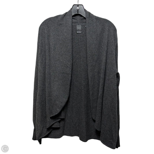 Cashmere Sweater Cardigan By Saks Fifth Avenue In Grey, Size: Xl