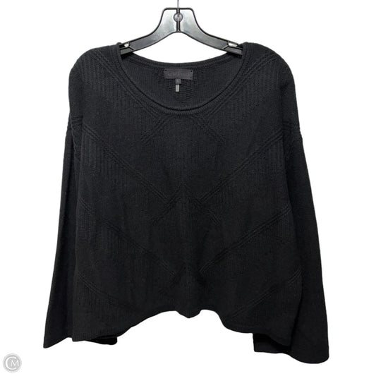 Wool & Cashmere Sweater By Quinn In Black, Size: L
