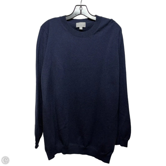 Sweater Cashmere By Clothes Mentor In Navy, Size: Xl