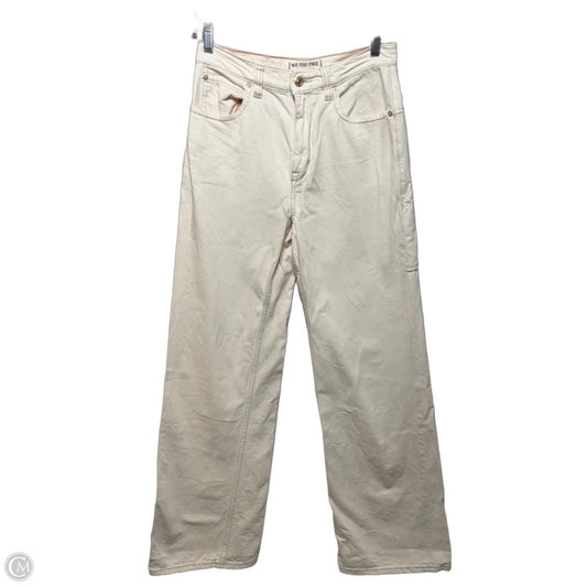 Jeans Straight By We The Free In Cream Denim, Size: 4/27
