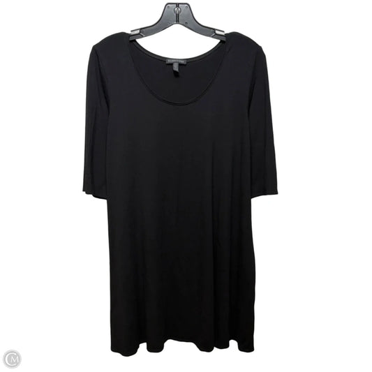 Viscose Tunic Short Sleeve By Eileen Fisher In Black, Size: Xl