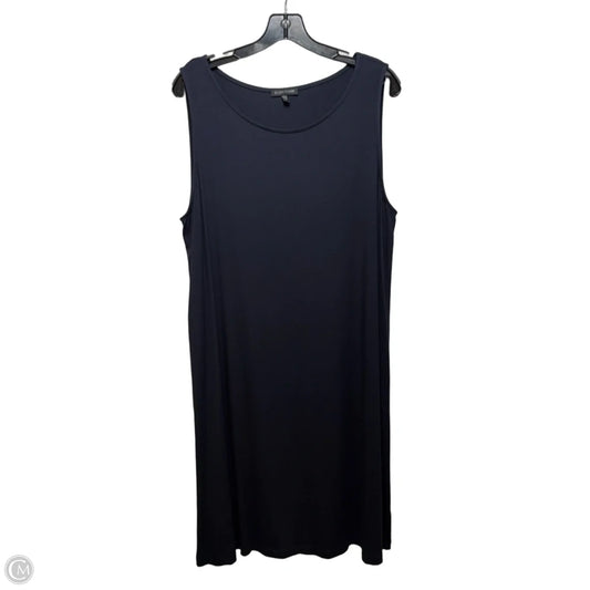 Tank Dress Casual Midi By Eileen Fisher In Navy, Size: Xl