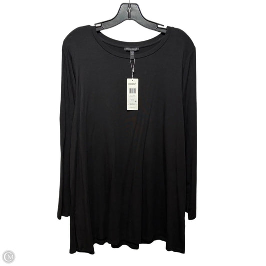 Stretch Jersey Knit Tunic Long Sleeve By Eileen Fisher In Black, Size: Xl