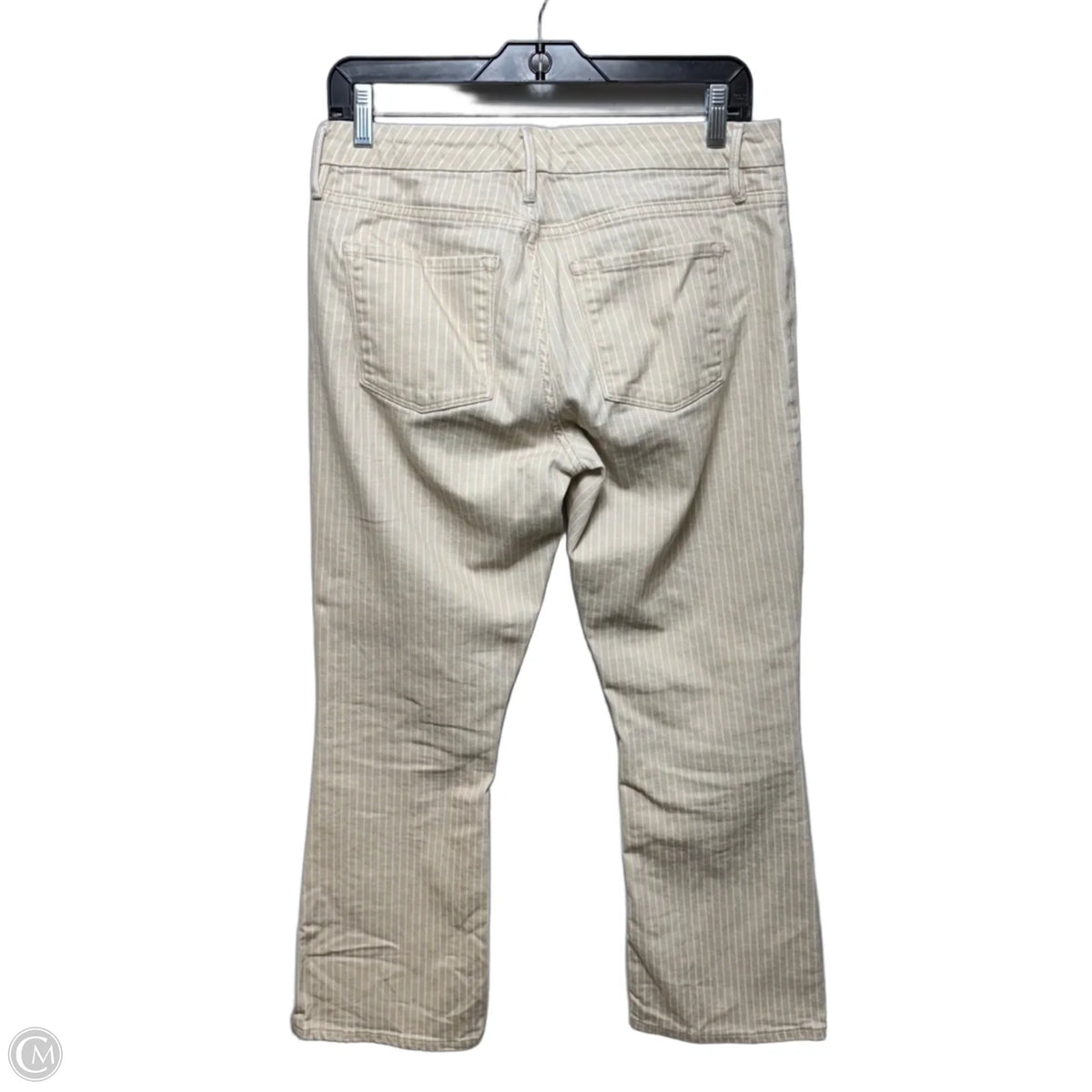 Cropped Mini Boot Pants By Frame In Striped Pattern, Size: 4/27