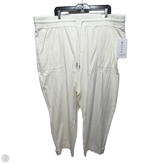 Athletic Pants By Athleta In Cream, Size: 2x