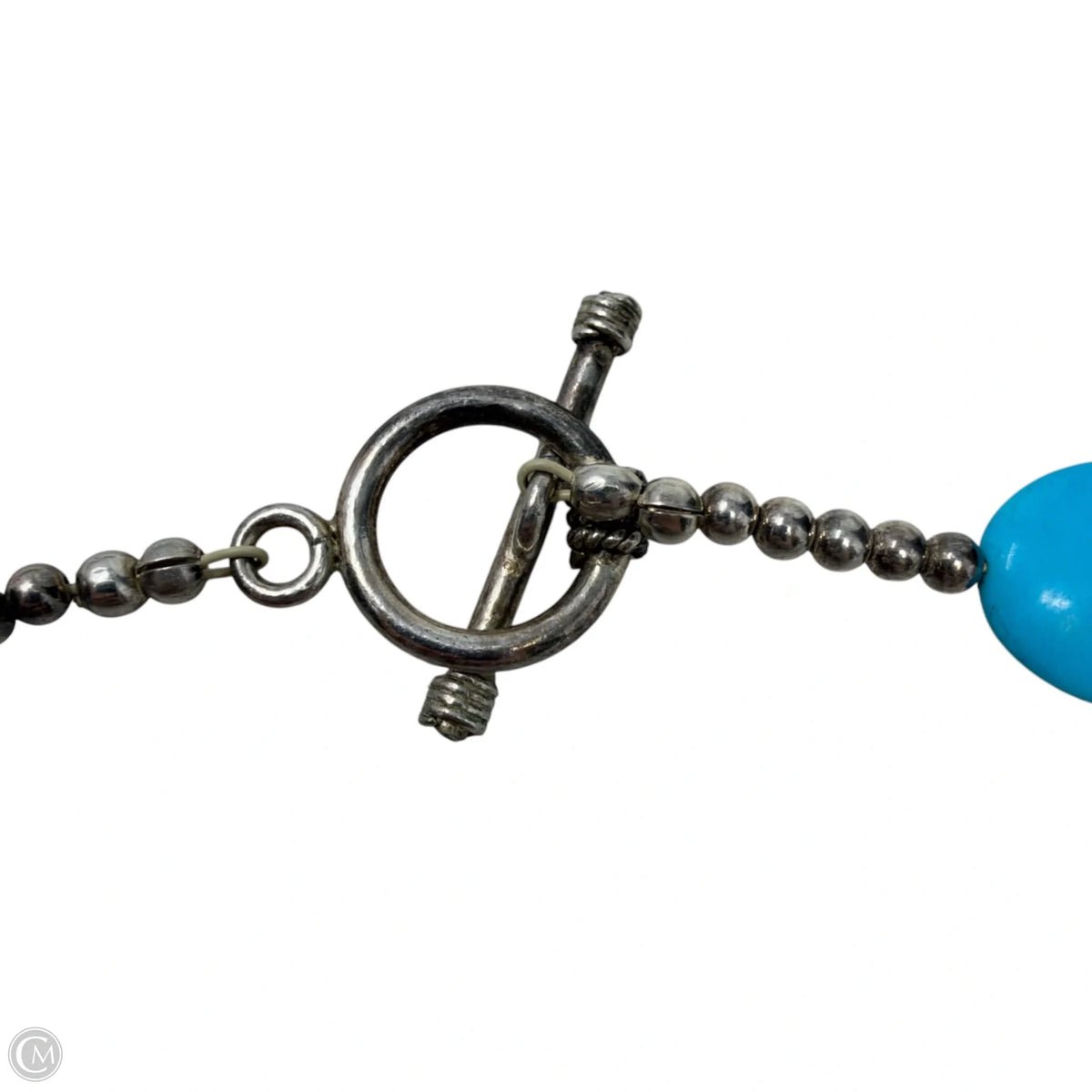 Blue Stone & Seed Bead Necklace