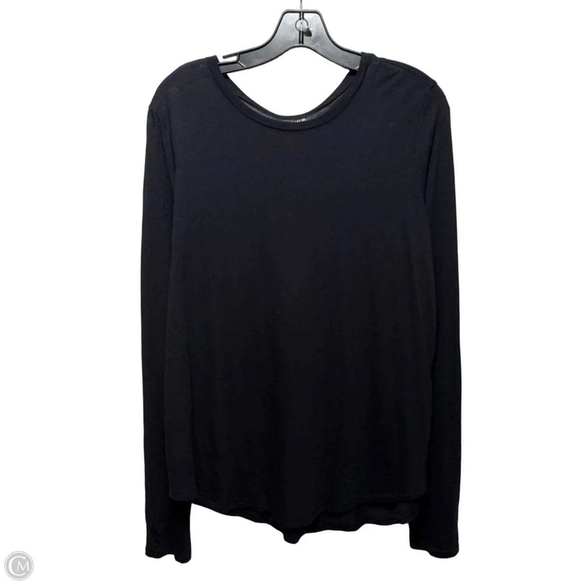 Top Long Sleeve Basic By Vince In Black, Size: L