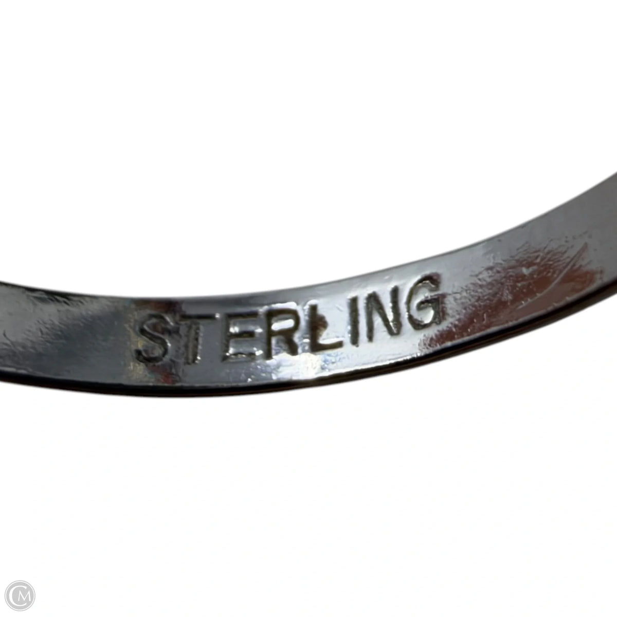 Hematite & Sterling Silver Ring Size: 8.5