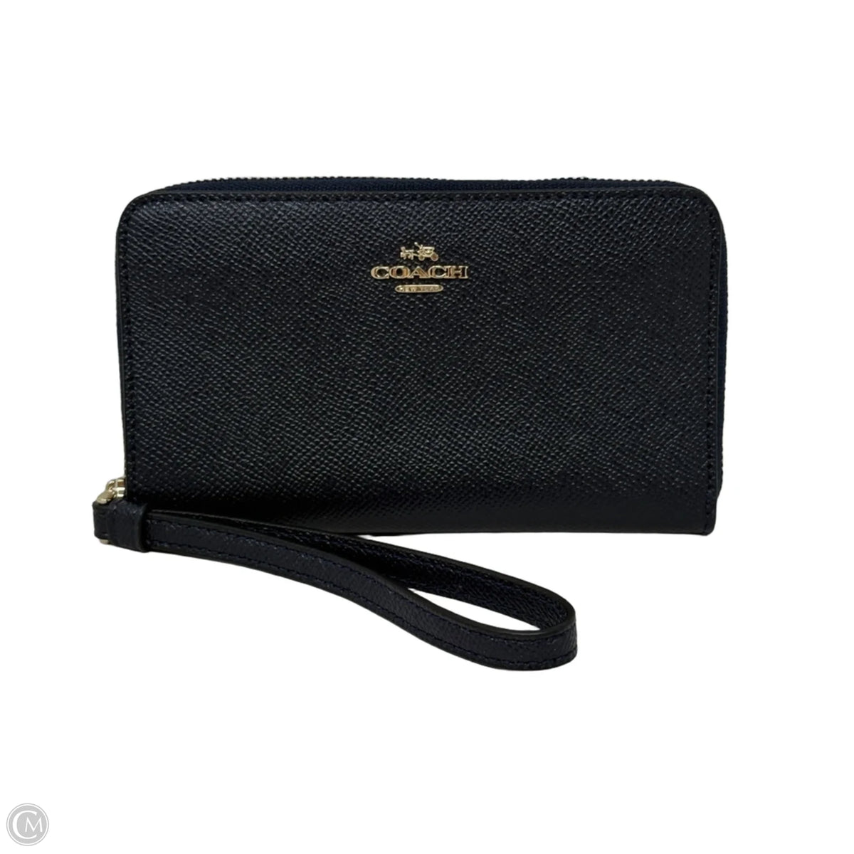 Crossgrain Leather Full Zip Phone Wallet Designer By Coach, Size: Medium
