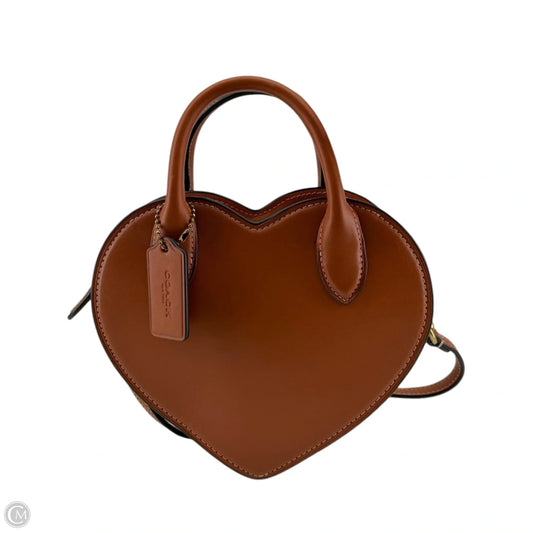AS IS Heart Satchel Handbag Designer By Coach, Size: Small