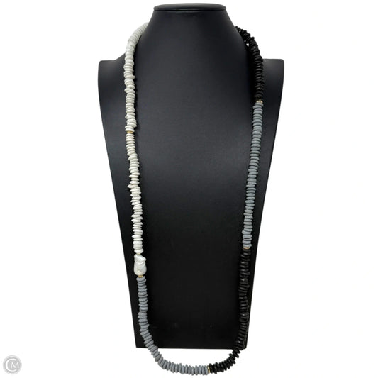 Handcrafted Kai Ombre Heishi Disc & Baroque Pearl Beaded Long Necklace By NatNat Creations