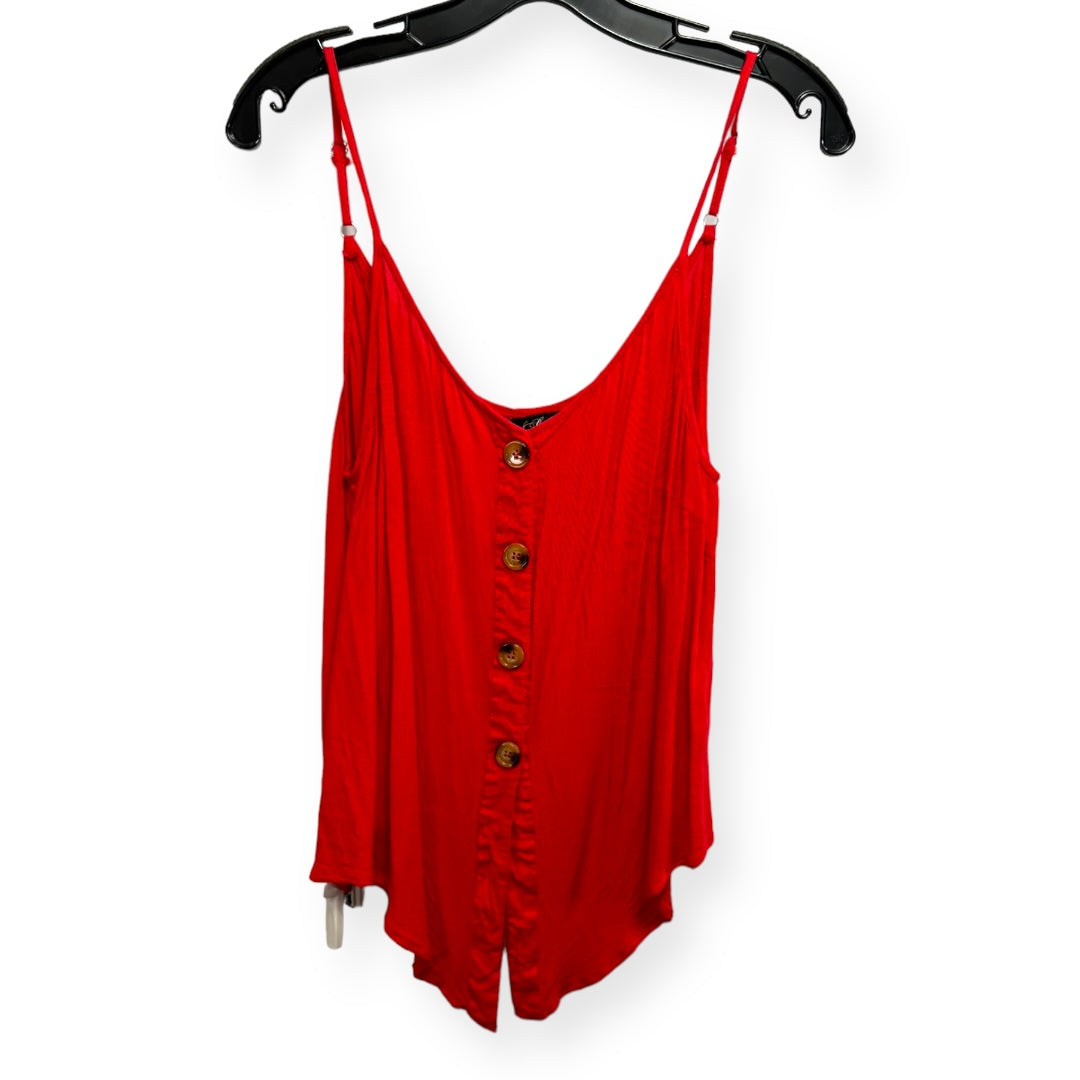 Red Top Cami Sample Text, Size L